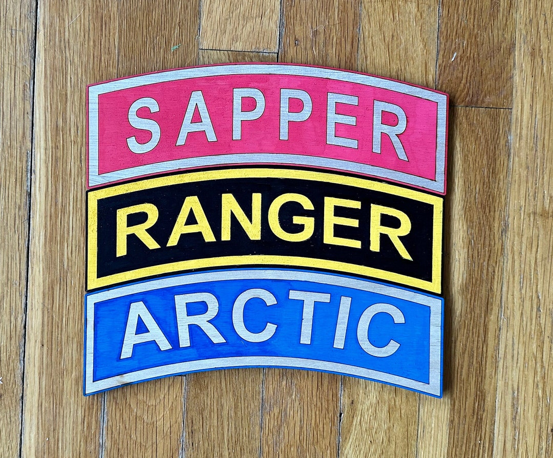 10in Army Tab Wall Decor military Wall Hangings Army Ranger, Army