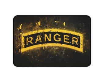 Ranger Tab Desk Mat - Miltary Ranger Tab Mousepad
