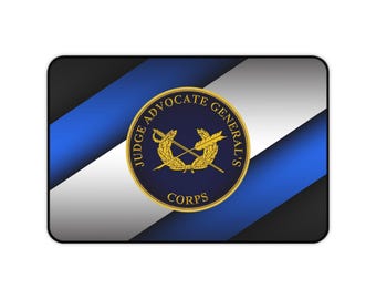 Judge Advocate General's Corps Desk Mat, Military Desk Accessory, Office Decor, Gift for Lawyers, Law Students, Navy Veteran