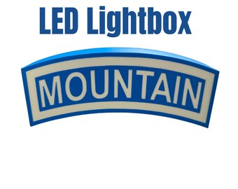 US Army Mountain Tab Light box - Desk Decor - Wall Hanging Light - 3d printed light box