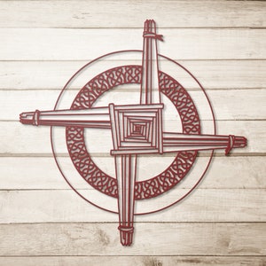 Saint Brigid’s Cross, Irish Celtic Cross Metal Art, Ireland Home Decor, Housewarming New Home Blessing Gift