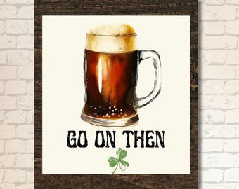 Wood Irish Pub Bar Sign with Pint of Guinness,Celtic Decor,Gift for Irish,St Patricks Day,St Paddy's Day,Ireland Wall Art,Wooden Irish Sign