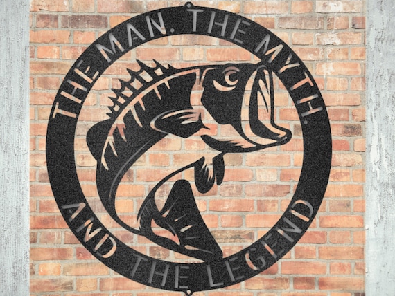 Personalized Fish Metal Sign, Bass Fishing Metal Monogram, Fishing Gifts  for Men, Metal Fish Sign, Custom Fishing Metal Sign, Fisherman Gift -   Canada