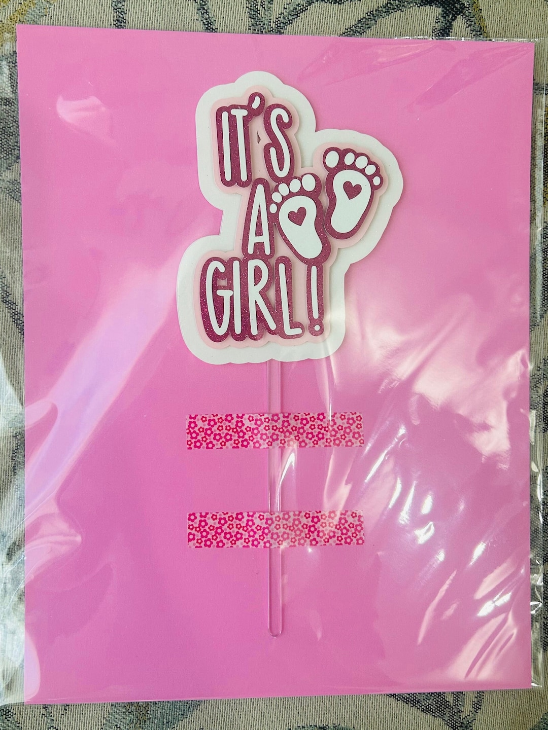 Its a Girl Cake Topper - Etsy