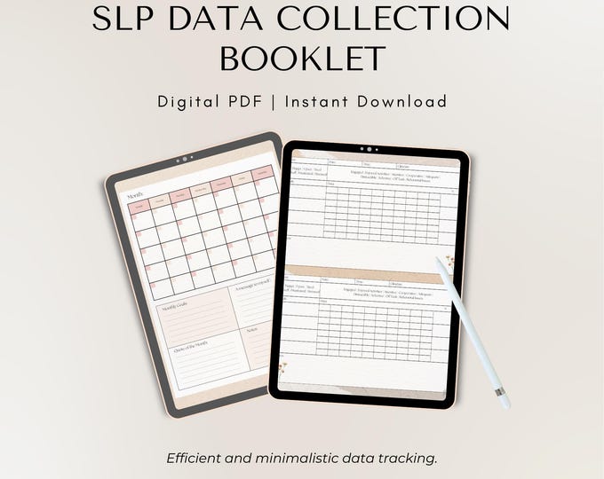 Speech Therapy Data Trackers: SLP Data Collection Logs (digital ...