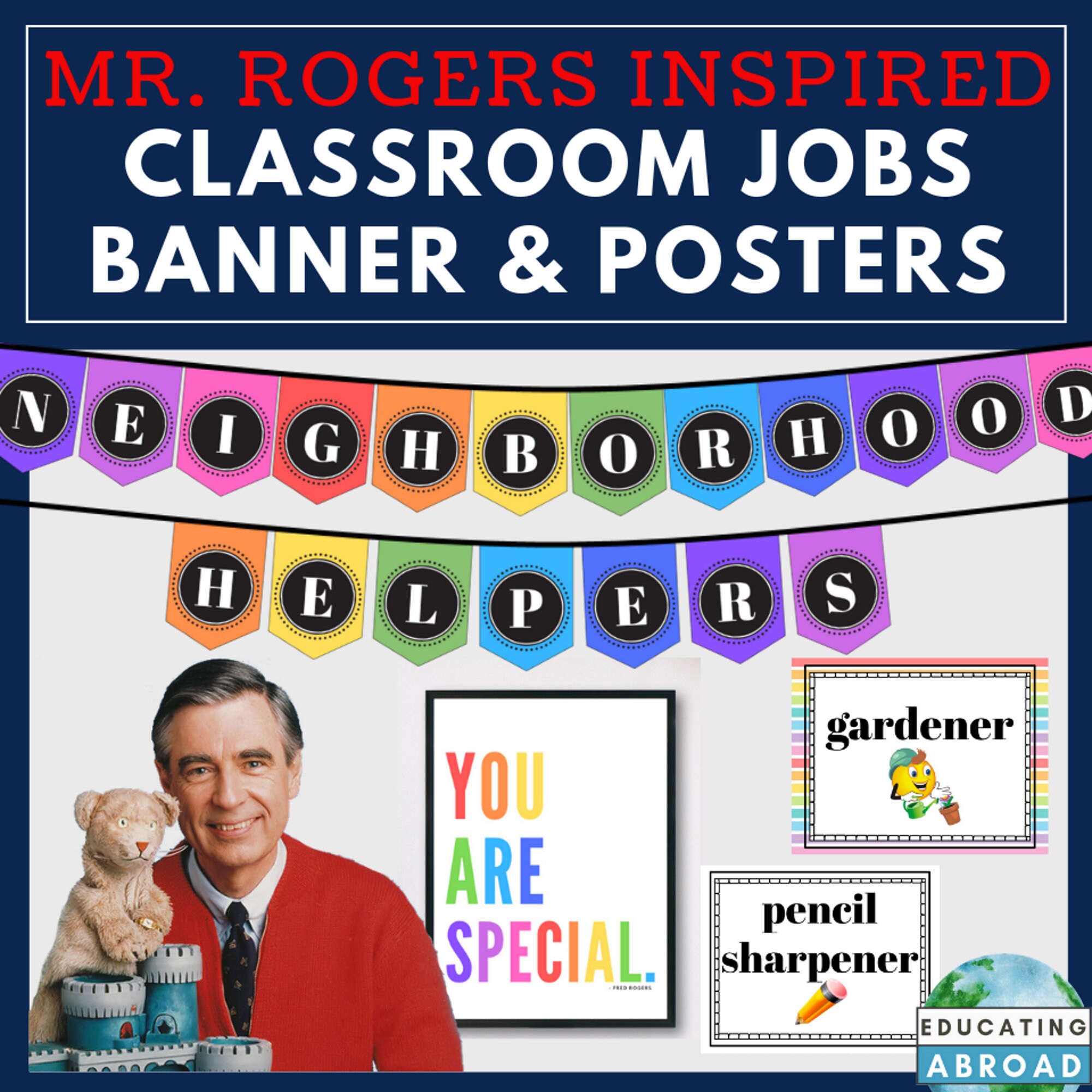 Mister Rogers Inspired neighborhood Helpers Etsy