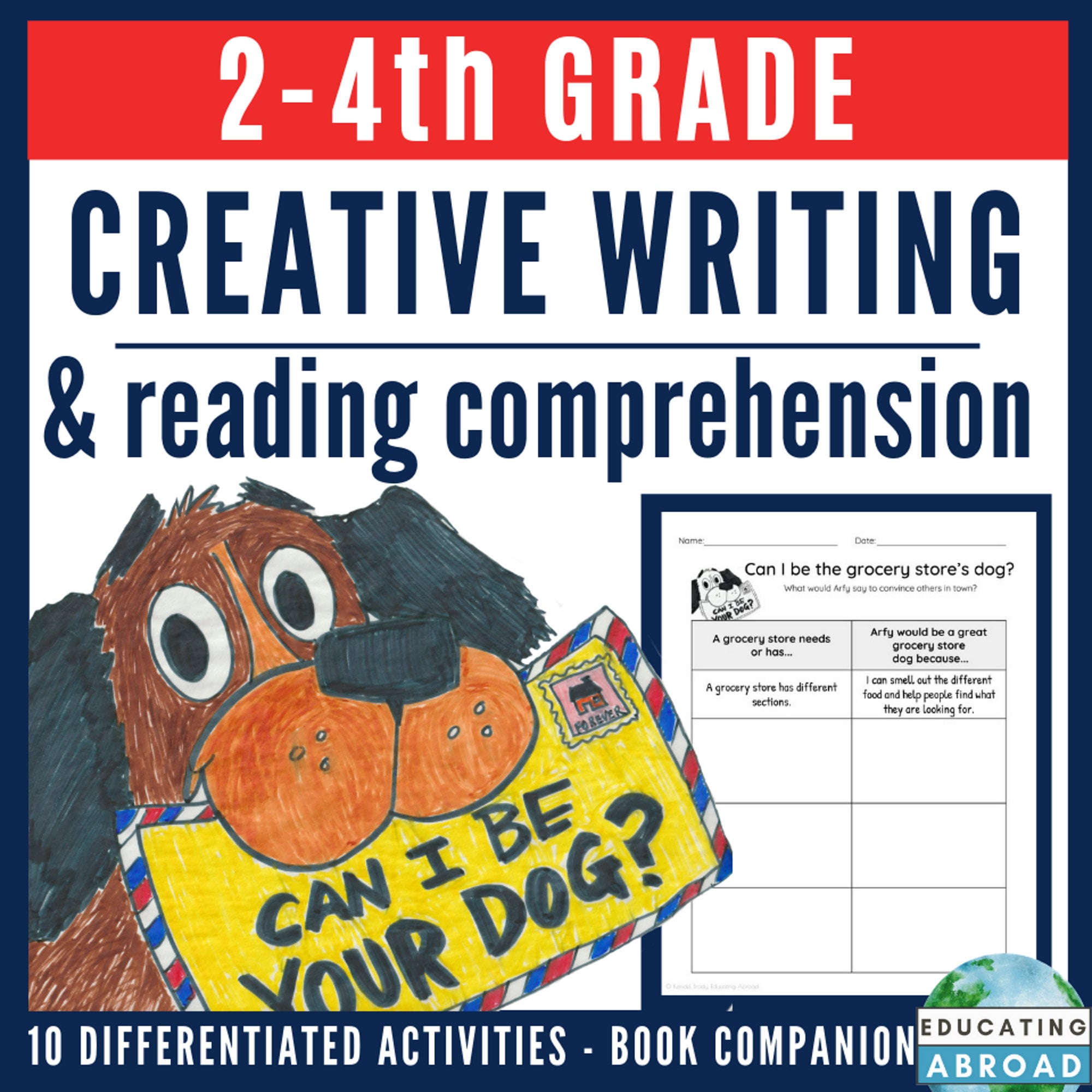 printable creative writing worksheets language arts teacher etsy