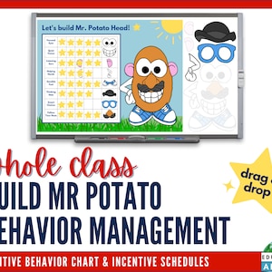 Mr. Potato Head Classroom Behavior Chart: Whole Class Incentive (Google Slides Resource)