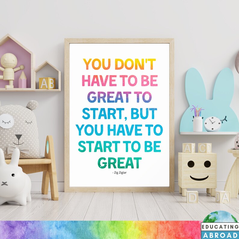 Printable Classroom Quote Wall Decor Inspirational Educational - Etsy