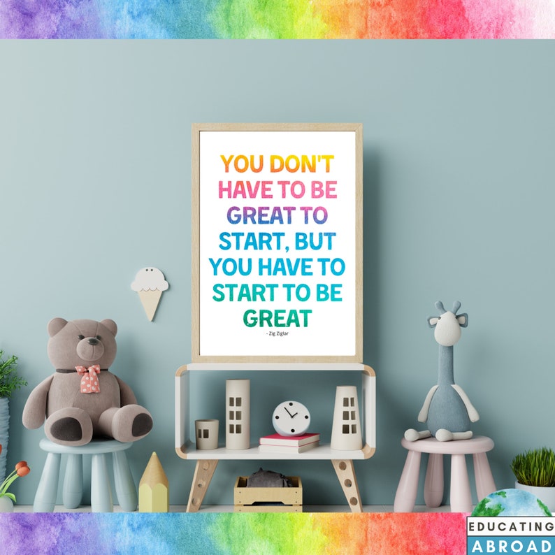 Printable Classroom Quote Wall Decor Inspirational Educational - Etsy