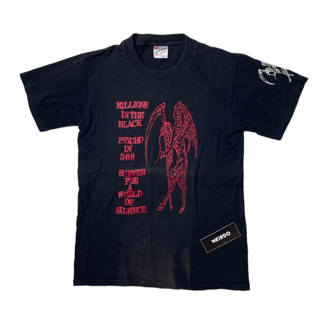 Vintage 90s Balzac Psycho Single Stitch T Shirt - Etsy