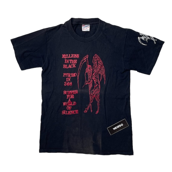 Vintage 90s Balzac Psycho Single Stitch T Shirt - Etsy