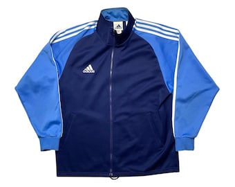 Chaqueta deportiva Adidas vintage de los 90, azul marino