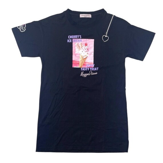 mezzo piano アイスクリーム柄 Tシャツ　レア 希少 Vintage Mezzo Piano Cherry Ice Cream Graphic Tee | Harajuku Style