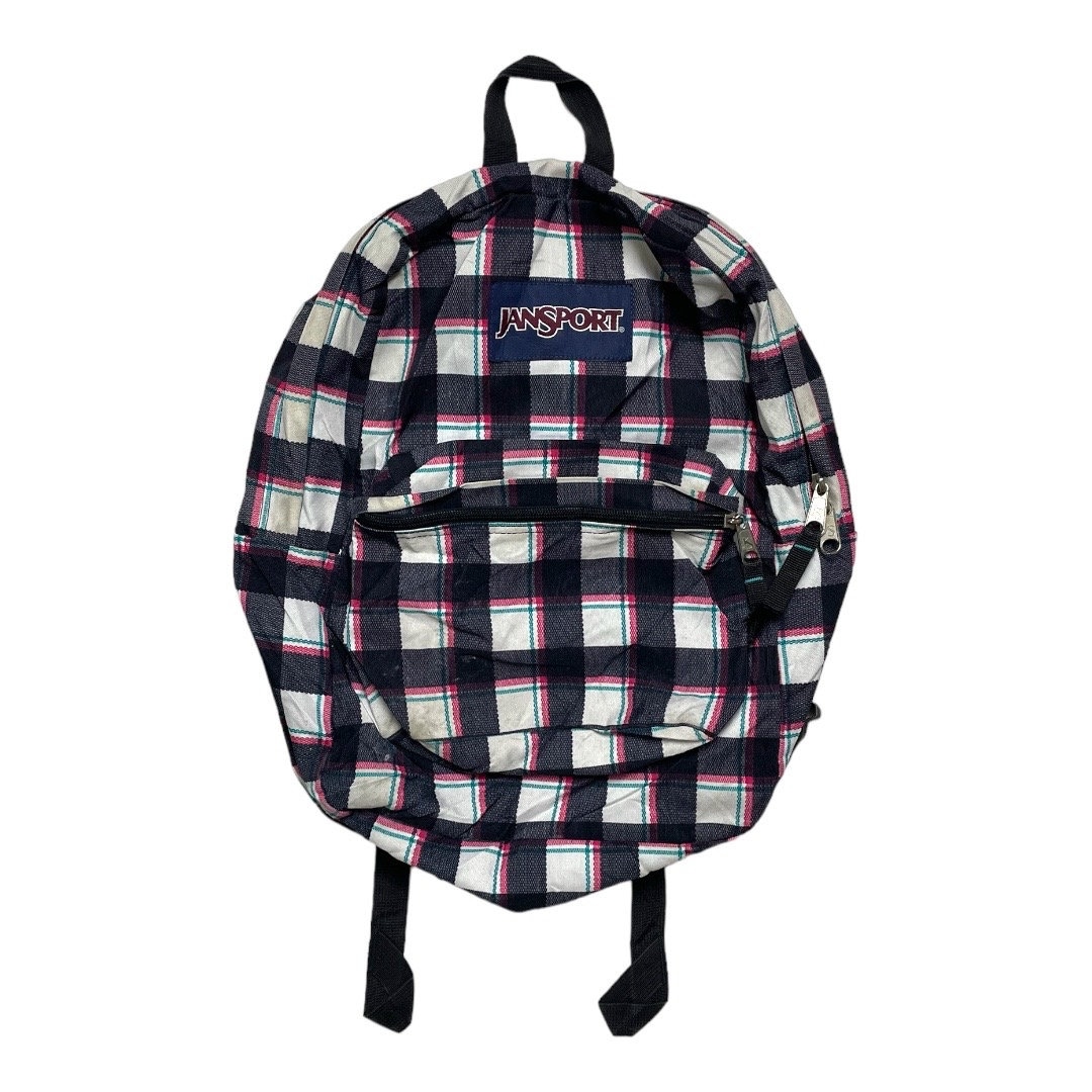 y2k 00s old jansport one shoulder bag 青系