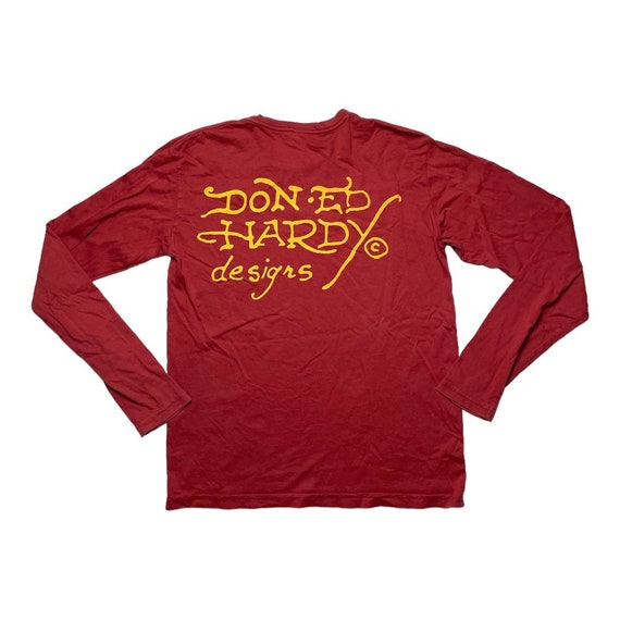 Y2K Ed Hardy Death Before Dishonor Long-Sleeve T … - image 2