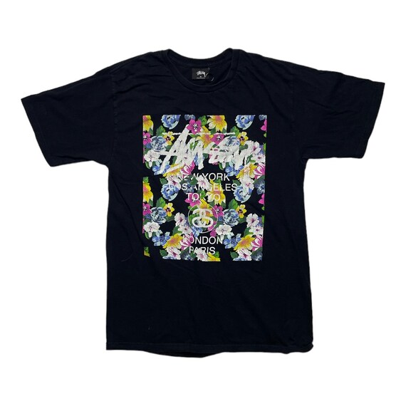 Y2K Stussy Logo Flower T Shirt - Etsy Y2K Stussy Logo Flower T Shirt - Etsy