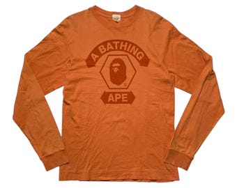Vintage 90s BAPE X Stash Hanes T-shirt: Japan Streetwear, Size M