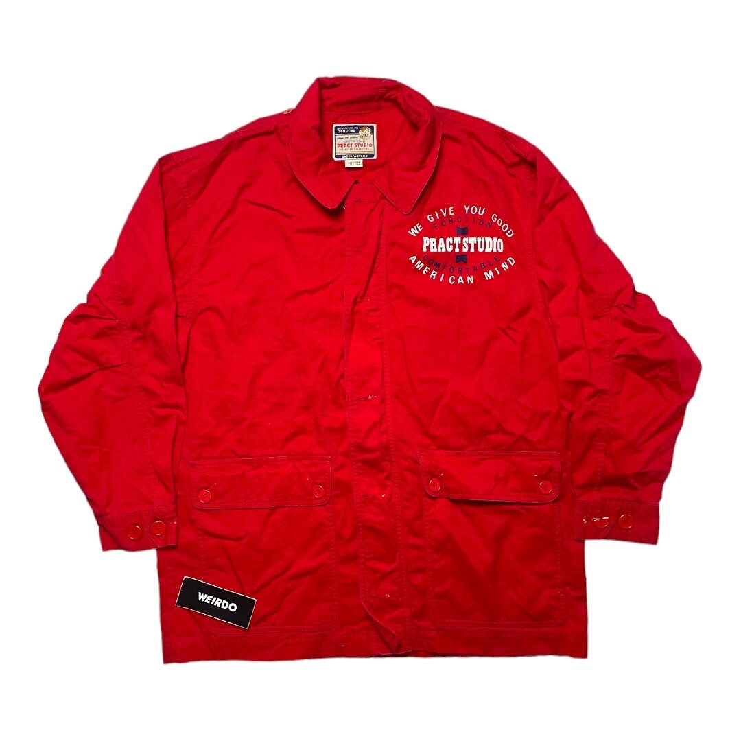 Vintage Japanese Brand Pract Studio Bomber Jacket Clothing