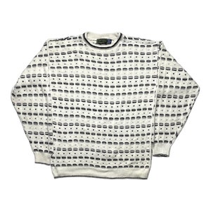 Vintage Croft & Barrow 3D Coogi Style Knitwear Sweater / Grandpa Core / Retro Streetwear / Grandad Style