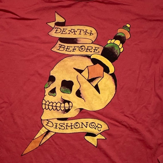 Y2K Ed Hardy Death Before Dishonor Long-Sleeve T … - image 3