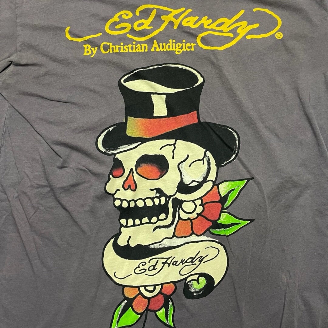 Y2K Ed Hardy スカルポロシャツ Y2K Ed Hardy スカルポロシャツ - メルカリ