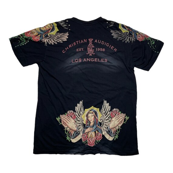 Rare Y2K Christian Audigier Double Sided T Shirt Ed Hardy Affliction Y2K Clothing 2000s Clothing True Religion MMA Elite Xtrem Etsy