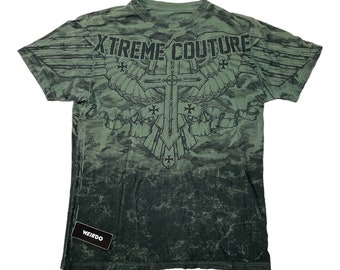 Xtreme Couture By Affliction Men's T-Shirt - 'Killory Y2K' Full Print Graphic Tee, Regular Fit