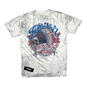 Y2K Affliction Live Fast Street Fashion Double Sided T Shirt
