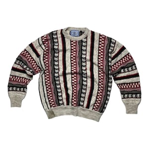 Vintage 90s Enrico Piero Coogi Style Knit Sweater - Size L