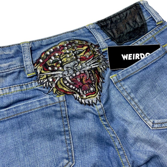 Y2K Ed Hardy Vintage Tattoo Wear Tiger Embroidered Je… - Gem