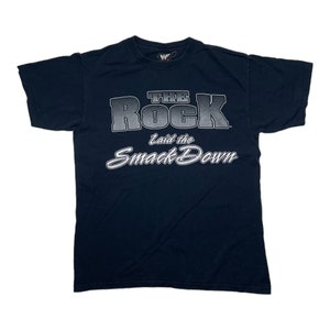 Vintage The Rock WWE T-Shirt: 2000 Smackdown Tee (Size L)