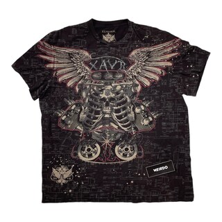 Xtreme Couture Maglietta Uomo Afflizione: Crest Biker MMA, Palestra, Cotone, Taglie S-4XL, Prodotto USA