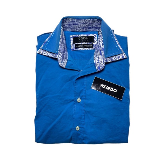 coogi luxe dress shirts COOGI Silk Shirt in Blues