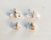 Wire Wrapped Quartz Crystal Necklace