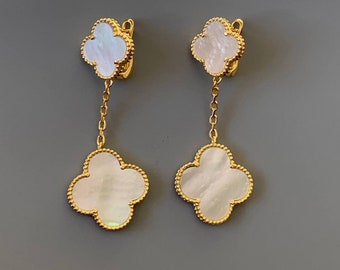 Adeline Clover Earring, Mother of Pearl main image 0