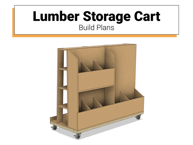 Lumber Storage Cart - Digital Build Plans image 1