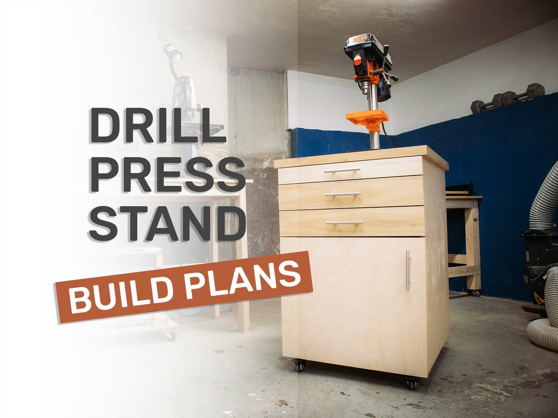 Mobile Cart / Drill Press Stand Build Plans Etsy