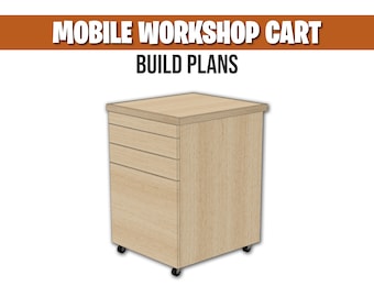 Mobile Workshop Cart - Build Plans | Drill Press Stand, Planer Stand, Workshop Cabinet