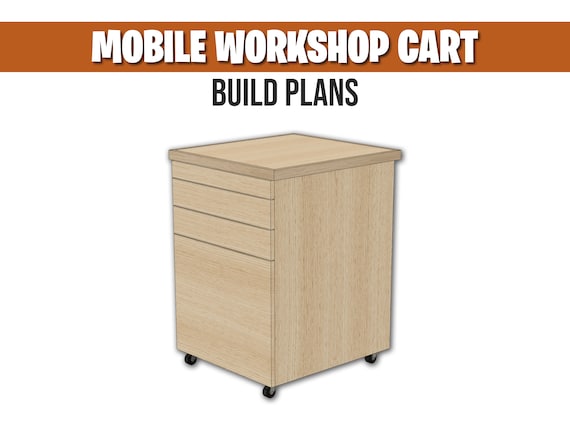 Mobile Workshop Cart - Build Plans | Drill Press Stand, Planer Stand, Workshop Cabinet