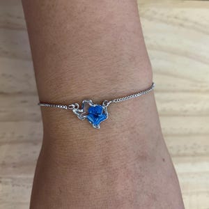 Handmade Texas Pressed Flower Bracelet Forget Me Not Bracelet