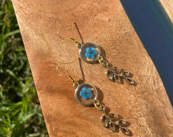 Handmade Pressed Flower Earrings