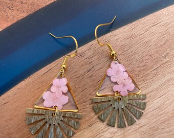 Handmade Pressed Flower Earrings