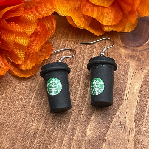 Starbucks Earrings Starbucks Jewelry Starbucks Accessories Etsy