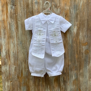 Jungen Taufanzug- Tauf Outfit-ropón para bautizo- traje para bautizo niño
