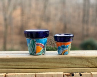 Piccola ceramica talavera- ceramica- fatta a mano- dipinta a mano- ceramica messicana-ceramica interna