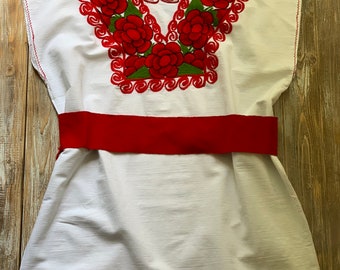 2x blouse- embroidered blouse- plus extended size- white embroidered blouse- black embroidered blouse- Mexican blouse