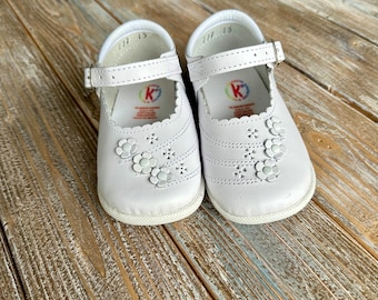 Girl shoes- girl white shoes- baptism shoes