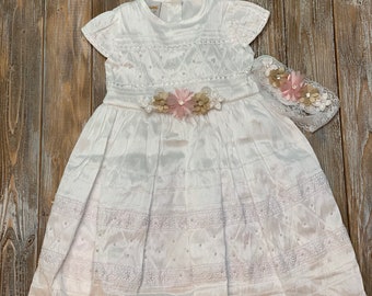 Baptism dress- confirmation dress- first communion dress- girl white dress