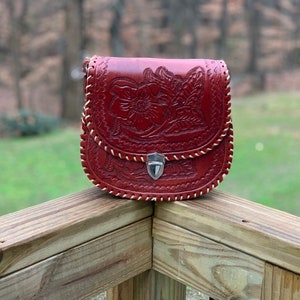 Bolso de cuero- bolso con herramientas de mano- bolso de viaje- idea de regalo de Navidad-